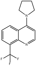 4-(Pyrrolidin-1-yl)-8-(trifluoroMethyl)quinoline 구조식 이미지