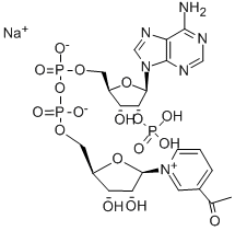 3-아세틸피리딘아데닌이뉴클레오티드인산염나트륨염 구조식 이미지