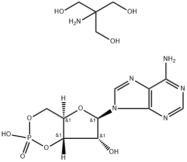 ADENOSINE 3':5'-CYCLIC MONOPHOSPHATE TRIS SALT Structure