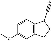 2,3-DIHYDRO-5-METHOXY-1H-INDENE-1-CARBONITRILE Structure
