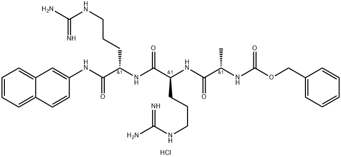 N-CBZ-ALA-ARG-ARG 4-METHOXY-BETA-NAPHTHYLAMIDE ACETATE SALT Structure