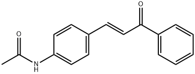 trans-N-(4-(3-Oxo-3-phenyl-1-propenyl)phenyl)acetamide Structure