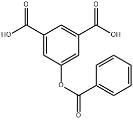 BENZOYLOXY-3,5-BENZENEDICARBOXYLICACID Structure