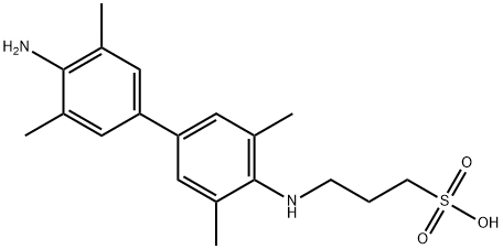 N-(3-Sulfopropyl)-3,3',5,5'-tetramethylbenzidine sodium salt 구조식 이미지