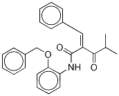 N-2-벤질옥시페닐α-벤질리덴-d5이소부티릴아세트아미드 구조식 이미지