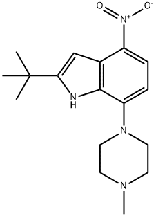 2-TERT-BUTYL-7-(1-METHYLPIPERAZIN-4-YL)-4-NITROINDOLE 구조식 이미지