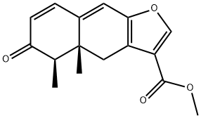 (4aR,5R)-4,4a,5,6-Tetrahydro-4a,5-dimethyl-6-oxonaphtho[2,3-b]furan-3-carboxylic acid methyl ester Structure