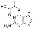 2-amino-6-(alpha-carboxyethyl)mercaptopurine Structure