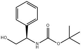 (R)-N-(tert-Butoxycarbonyl)-2-phenylglycinol Structure