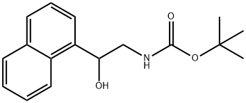 1,1-DIMETHYLETHYL [2-HYDROXY-2-(1-NAPHTHALENYL)ETHYL]CARBAMATE Structure