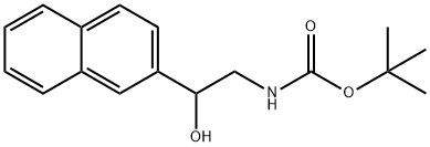 [2-HYDROXY-2-(2-NAPHTHALENYL)ETHYL]-CARBAMIC ACID 1,1-DIMETHYLETHYL ESTER 구조식 이미지