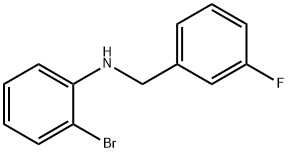2-BroMo-N-(3-fluorobenzyl)aniline, 97% Structure