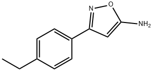 5-아미노-3-(4-에틸페닐)이속사졸 구조식 이미지