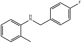 N-(4-플루오로벤질)-2-메틸아닐린 구조식 이미지