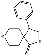 1-페닐-1,3,8-트리아자스피로[4.5]디칸-4-온 구조식 이미지