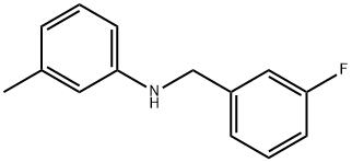 N-(3-Fluorobenzyl)-3-Methylaniline, 97% Structure