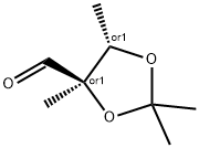 1,3-Dioxolane-4-carboxaldehyde, 2,2,4,5-tetramethyl-, trans- (9CI) Structure