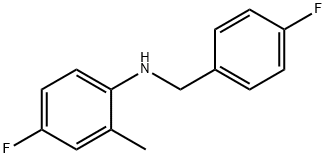 4-플루오로-N-(4-플루오로벤질)-2-메틸아닐린 구조식 이미지