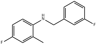 4-Fluoro-N-(3-fluorobenzyl)-2-Methylaniline, 97% Structure