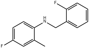 4-Fluoro-N-(2-fluorobenzyl)-2-Methylaniline, 97% Structure