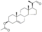 (3β,20S)-20-Formyl-3-hydroxy-5-pregnene 3-O-Acetate Structure