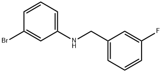 3-BroMo-N-(3-fluorobenzyl)aniline, 97% Structure