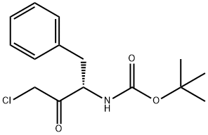 (3S)-3-(tert-Butoxycarbonyl)amino-1-chloro-4-phenyl-2-butanone 구조식 이미지