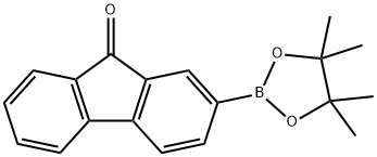 2-(4,4,5,5-TetraMethyl-1,3,2-dioxaborolan-2-yl)fluoren-9-one Structure