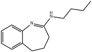 3H-1-BENZAZEPIN-2-AMINE, N-BUTYL-4,5-DIHYDRO- 구조식 이미지