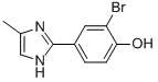 2-BROMO-4-(4-METHYL-1H-IMIDAZOL-2-YL)-PHENOL Structure