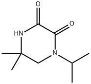 2,3-피페라진디온,1-이소프로필-5,5-디메틸-(6CI) 구조식 이미지
