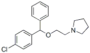 1-[2-[(4-클로로페닐)-페닐-메톡시]에틸]피롤리딘 구조식 이미지