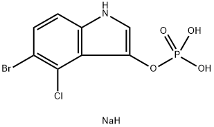 5-BROMO-4-CHLORO-3-INDOLYL PHOSPHATE DISODIUM SALT Structure