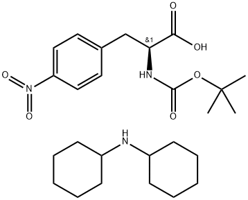 BOC-PHE(4-NO2)-OH DCHA 구조식 이미지