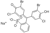 Bromochlorophenol Blue sodium salt 구조식 이미지