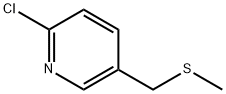 2-chloro-5-[(methylthio)methyl]pyridine(SALTDATA: FREE) 구조식 이미지