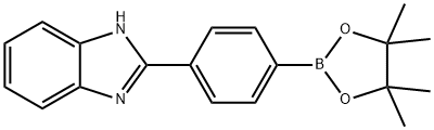 2-[4-(4,4,5,5-Tetramethyl-1,3,2-dioxaborolan-2-yl)phenyl]-1H-benzimidazole 구조식 이미지