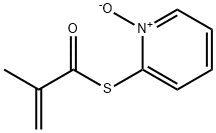 2-Propenethioicacid,2-methyl-,S-(1-oxido-2-pyridinyl)ester(9CI) Structure