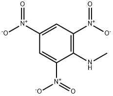 N-메틸-2,4,6-트리니트로아닐린 구조식 이미지