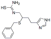 1-[2-[(Phenylmethyl)thio]ethyl]-2-[2-(1H-imidazol-4-yl)ethyl]isothiourea 구조식 이미지
