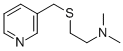 Pyridine, 3-(((2-(dimethylamino)ethyl)thio)methyl)- Structure