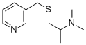 Pyridine, 3-(((2-(dimethylamino)propyl)thio)methyl)- Structure