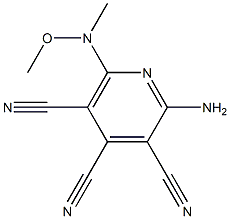 Amino-6-(N-methoxy-N-methylamino)-3,4,5-pyridinetricarbonitrile Structure