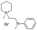 1-Methyl-1-(2-(N-methylanilino)ethyl)piperidinium bromide Structure