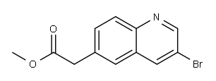 Methyl 2-(3-bromoquinolin-6-yl)acetate Structure