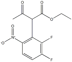 ethyl 2-(2,3-difluoro-6-nitrophenyl)-3-oxobutanoate 구조식 이미지