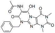 Acetamide,  N-[1,2,3,4,8,9-hexahydro-6-hydroxy-1,3-dimethyl-2,4,8-trioxo-9-(phenylmethyl)pyrimido[2,1-f]purin-7-yl]- Structure