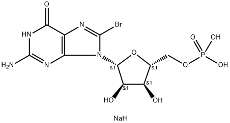 8-Bromoguanosine 5′-monophosphate sodium salt 95- структурированное изображение