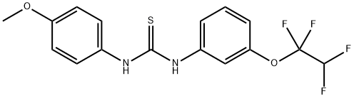 N-(4-methoxyphenyl)-N'-[3-(1,1,2,2-tetrafluoroethoxy)phenyl]thiourea 구조식 이미지