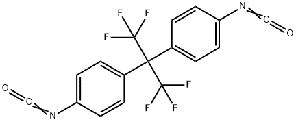 2,2-BIS(4-ISOCYANATOPHENYL)HEXAFLUOROPROPANE Structure